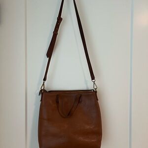 Madewell Brown Leather Tote Bag